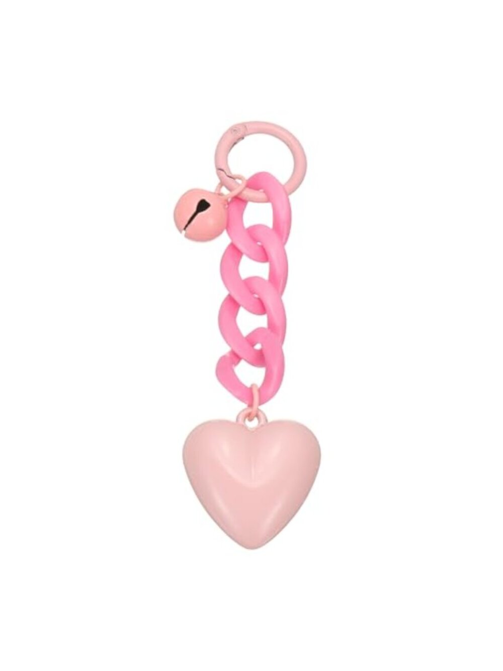 Metal Heart Keychain Purse Charm Bag Accessory